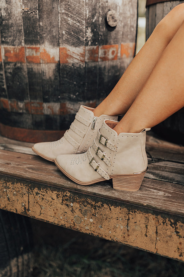 Ultimate Faux Leather Booties in Birch – Premium Comfort & Style