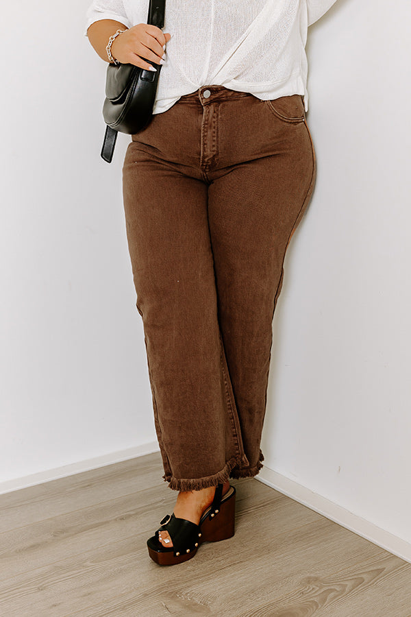 Ultimate Risen Utopia High Waist Straight Leg Jeans - Chocolate Curves Edition