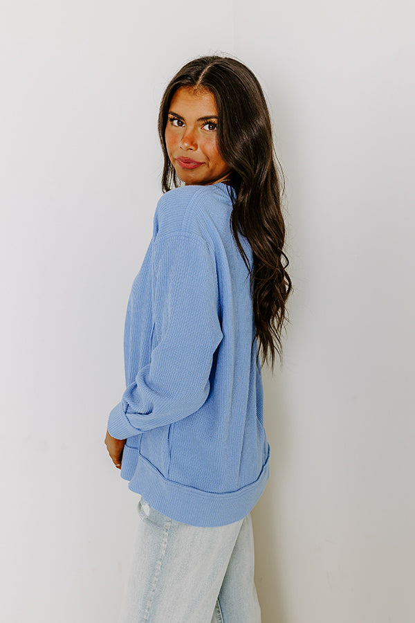 Premium Sky Blue Boardwalk Babe Shift Top