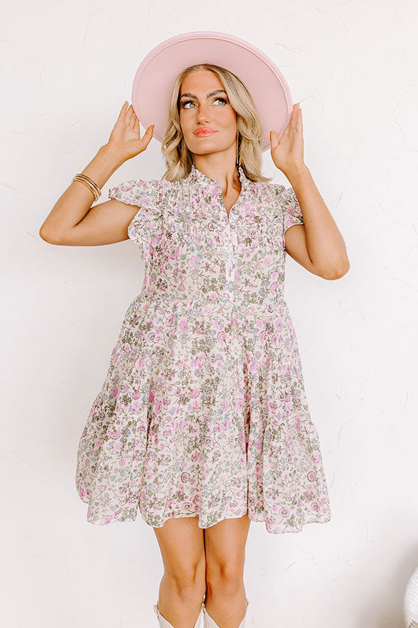 Ultimate Wildflower Fields Mini Dress - Premium Floral Design