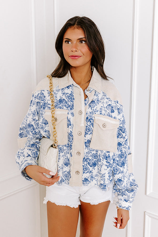 Premium Garden Picnic Floral Jacket - Ultimate Spring Style