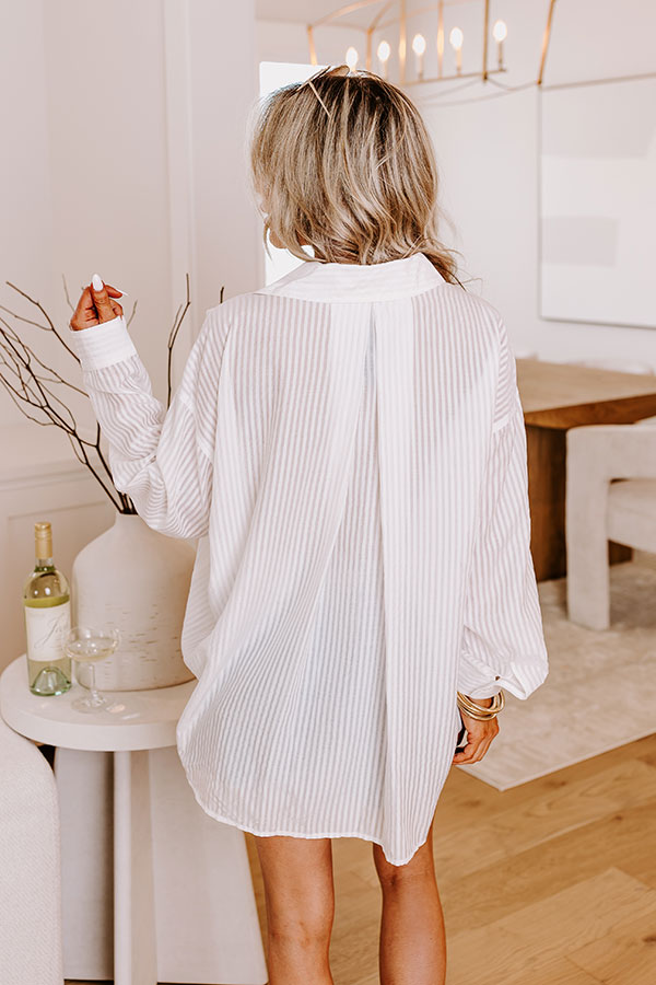 Premium Uptown Babe Oversized Button-Up Shirt