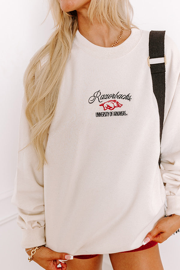 Premium Razorbacks Embroidered Sweatshirt - Ultimate Game Day Essential