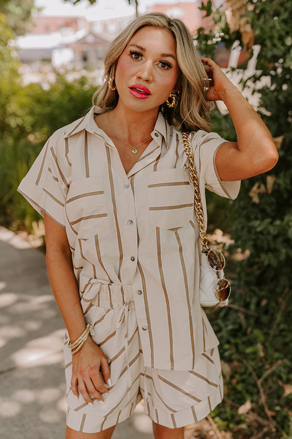 Ultimate Resort-Ready Striped Button-Up