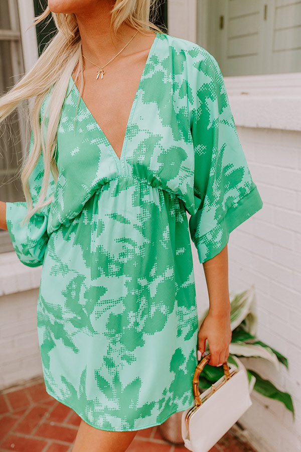 Ultimate Girls Trip Mini Dress - Green Luxe Style