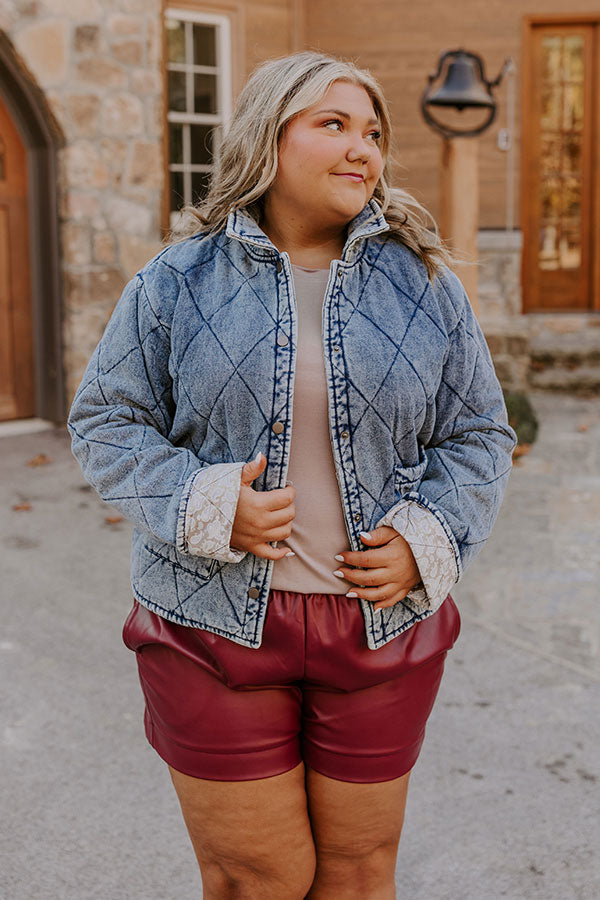 Premium Woodland Walks Quilted Denim Jacket | Fall Fashion Essential