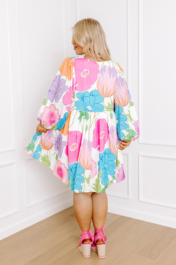 Premium Floral Embrace Mini Dress - Ultimate Summer Style