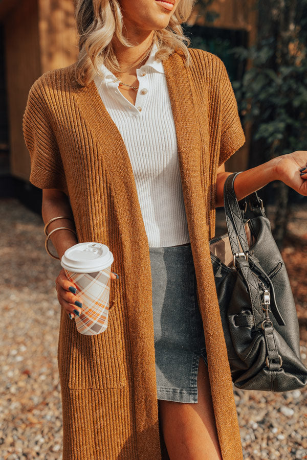 Premium Autumn Vibes Ribbed Duster Cardigan - Ultimate Fall Essential