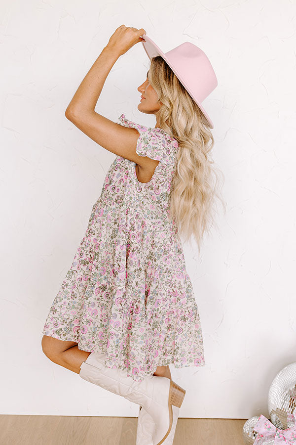 Ultimate Wildflower Fields Mini Dress - Premium Floral Design