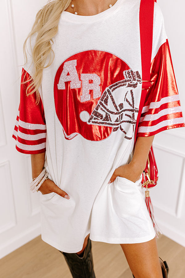 Premium Arkansas Razorbacks Sequin Mini Dress