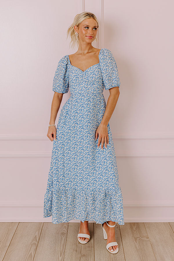 Blossom Bay Midi Dress - Premium Floral Elegance