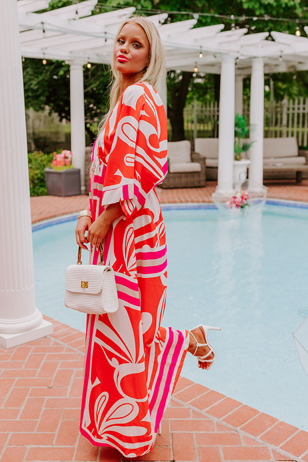 Ultimate Summer Glow Maxi Dress | Tangerine Elegance