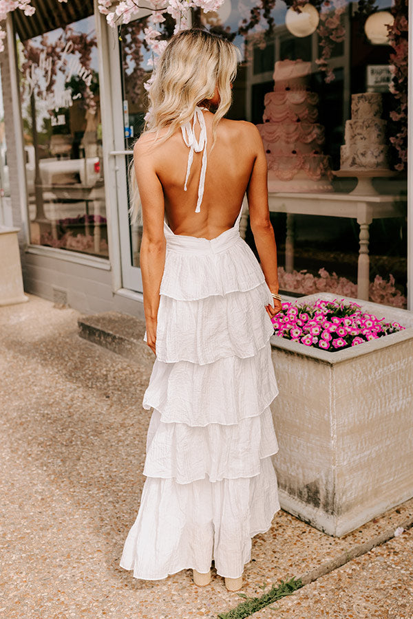 Premium Beloved Bliss Tiered Maxi Dress in Ivory - Ultimate Summer Elegance