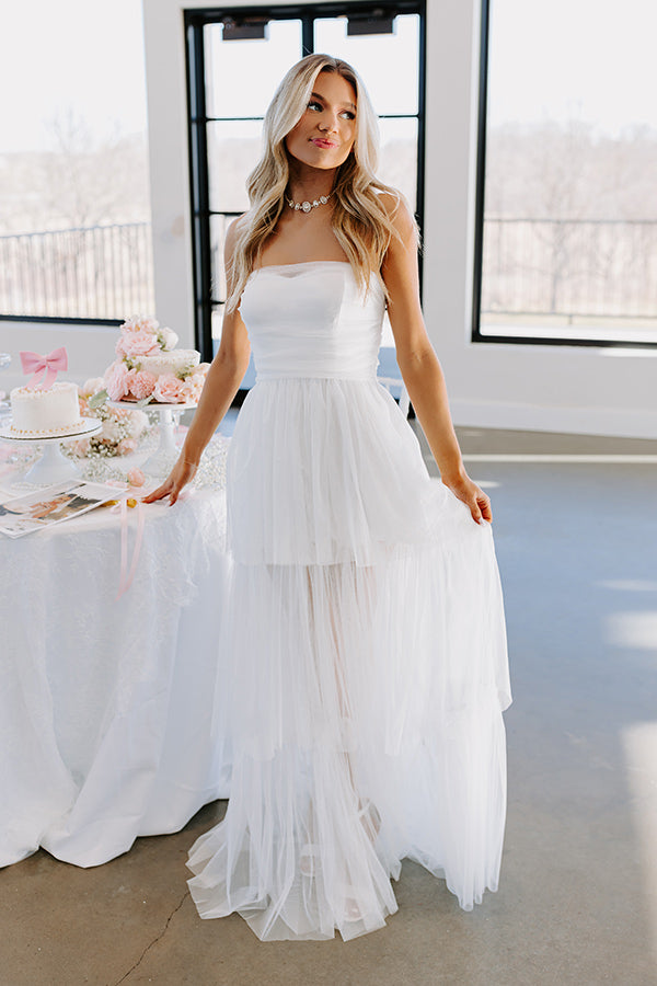 Ultimate First Kiss Moment Tiered Maxi Dress