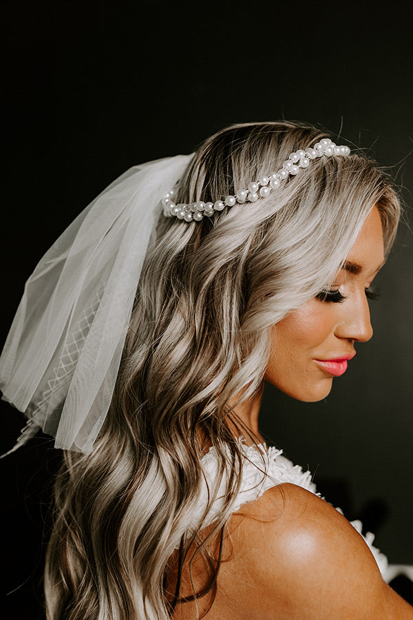 Premium Double Strand Pearl Veil - Elegance Redefined