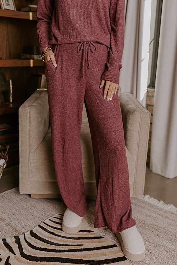 Ultimate Comfort High Waist Ribbed Lounge Pants