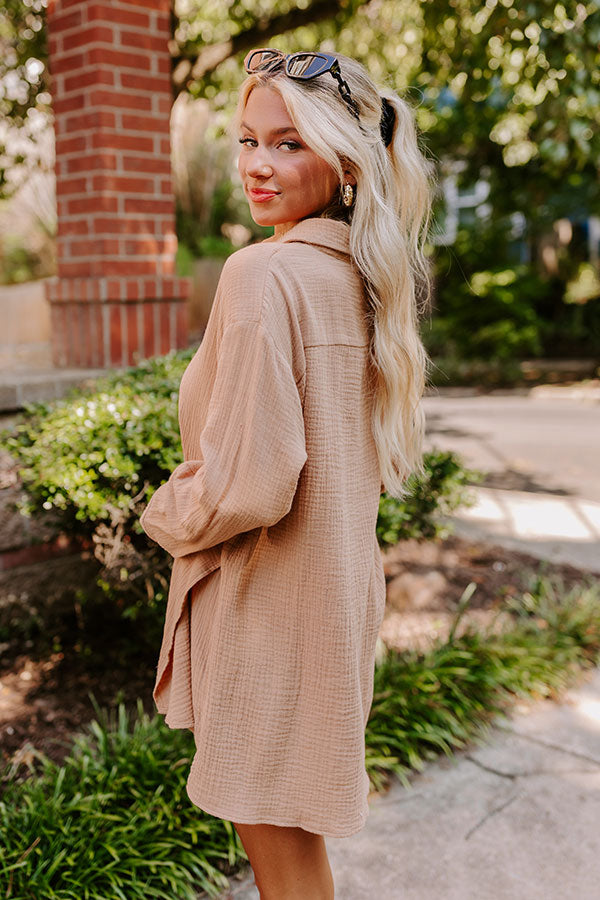 Ultimate Breezy Chic Romper in Iced Mocha - Effortless Style Upgrade