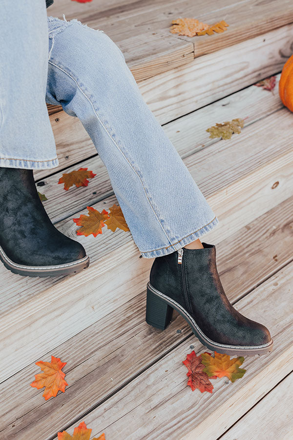 Ultimate Comfort Khloe Faux Suede Bootie - Black