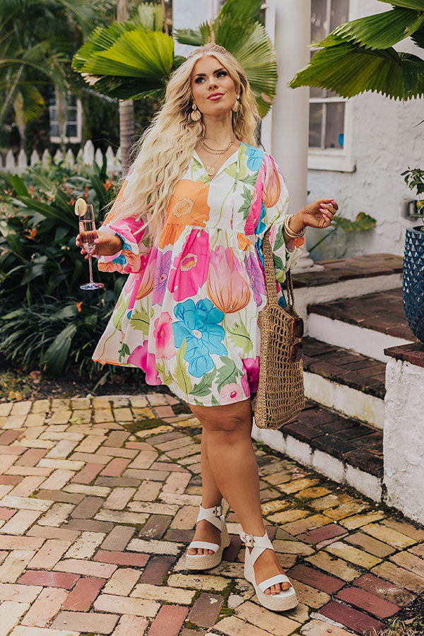 Premium Floral Embrace Mini Dress - Ultimate Summer Style