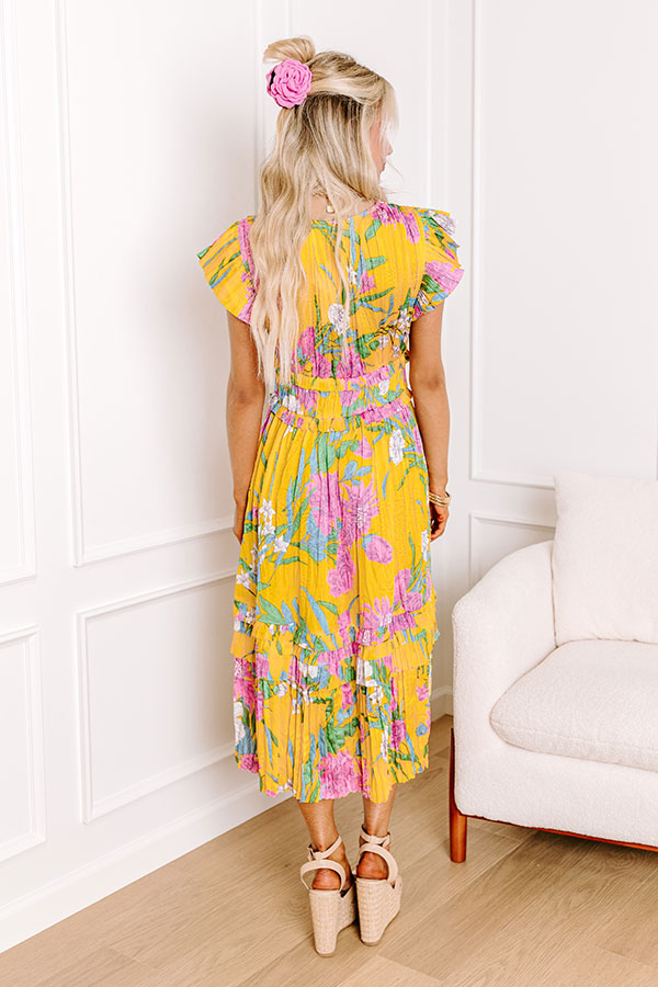 Ultimate Date Night Floral Midi Dress