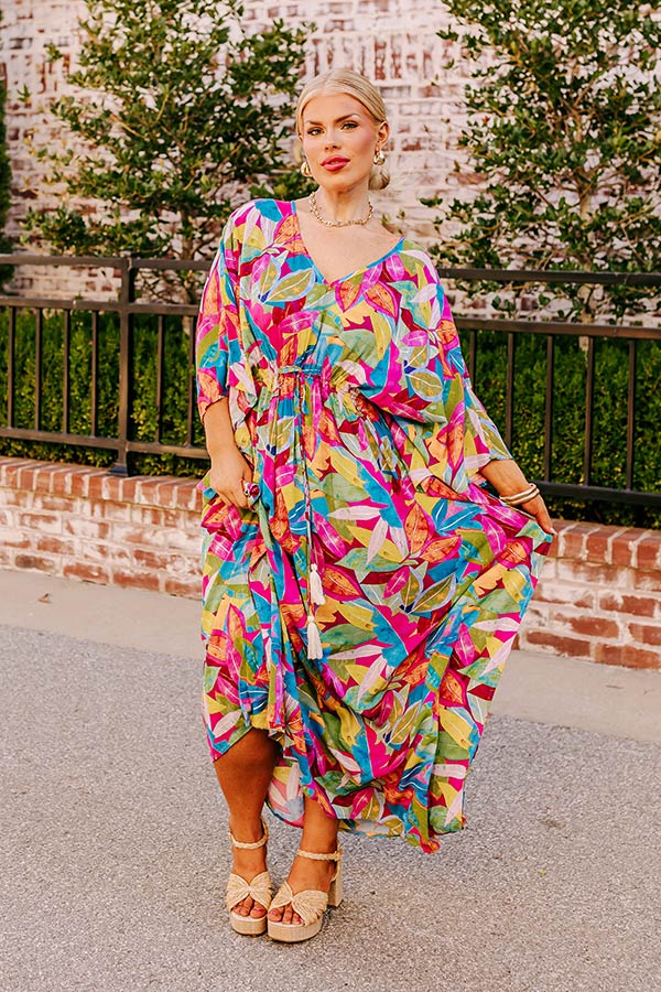 Premium Florence Forever Maxi Dress – Vibrant Botanical Style