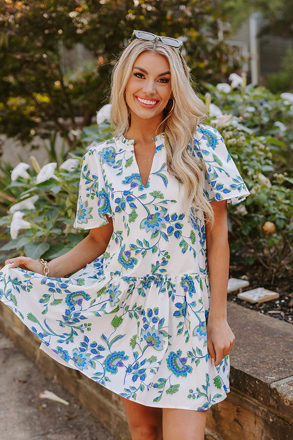 Premium Provence Charm Floral Mini Dress - Ultimate Summer Style