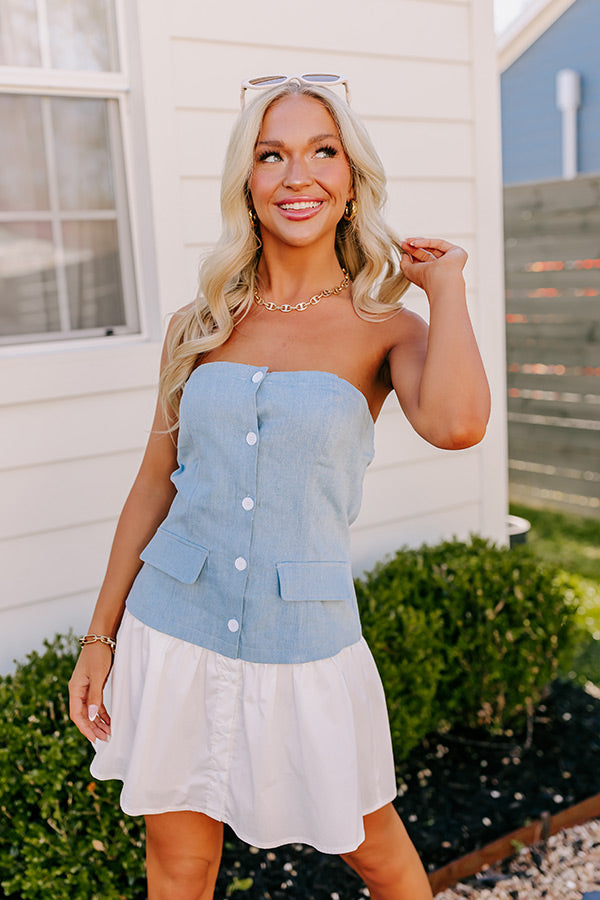 Ultimate NYC Fashion Week Chambray Mini Dress