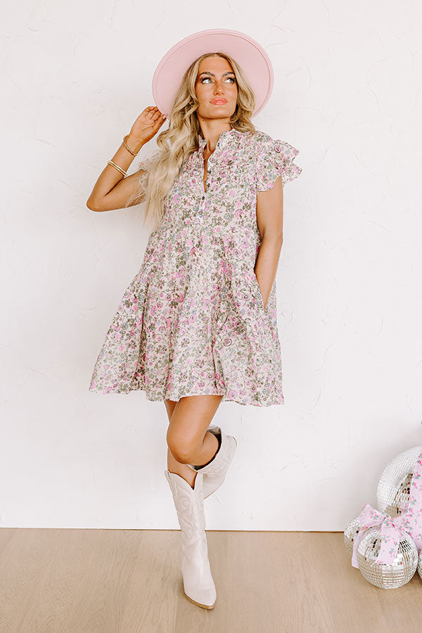 Ultimate Wildflower Fields Mini Dress - Premium Floral Design