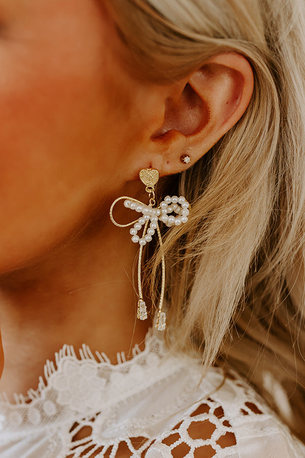 Ultimate Elegance Heart & Bow Earrings