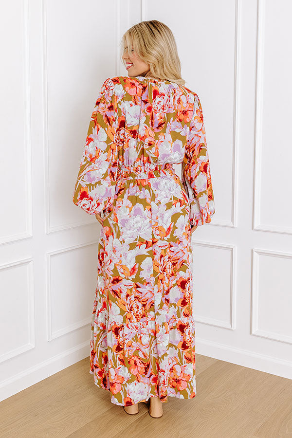 Premium Peony Please Maxi Dress - Ultimate Feminine Style