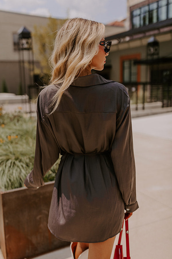 Premium Runway Revelry Romper - Charcoal | Ultimate Versatility