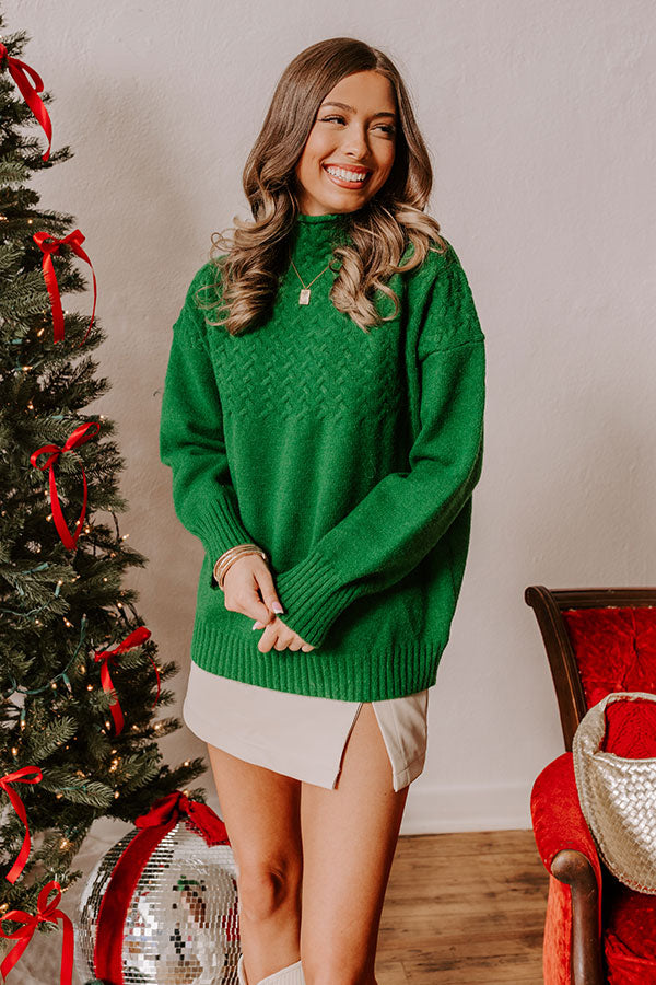 Premium Evergreen Dreams Knit Sweater - Ultimate Winter Comfort