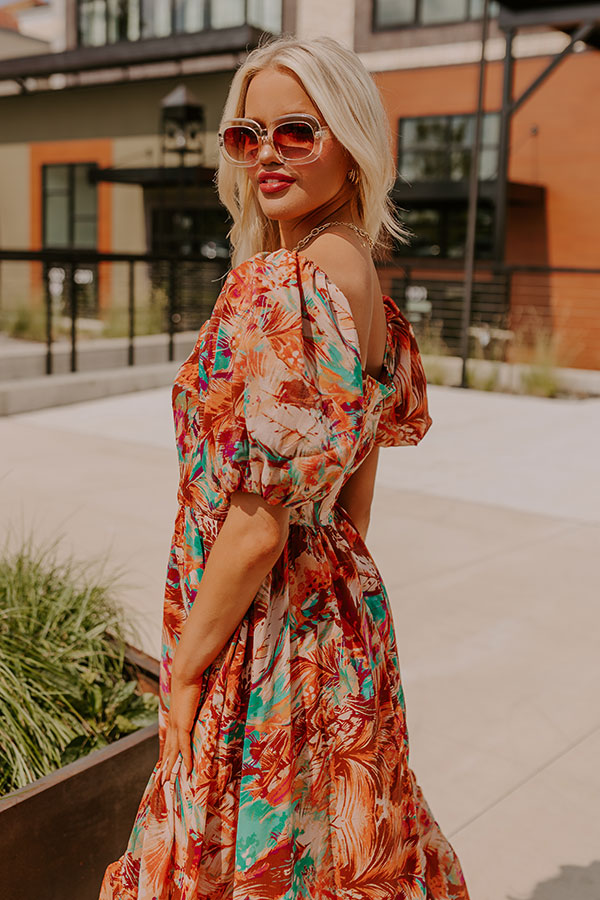 Ultimate Posh Floral Midi Dress