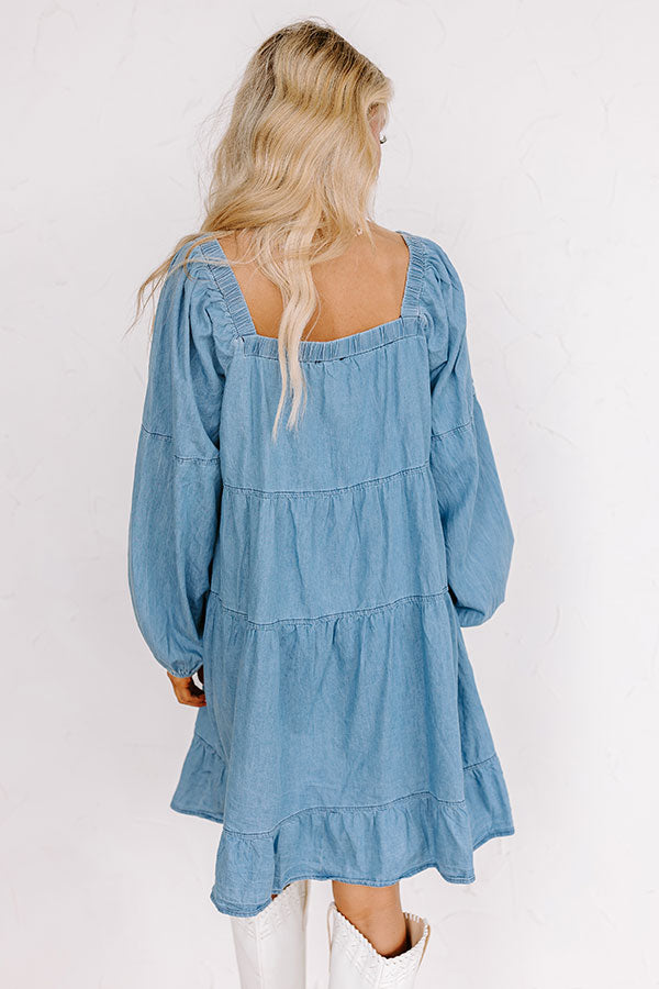 Ultimate Chambray Mini Dress - Effortless Style & Comfort