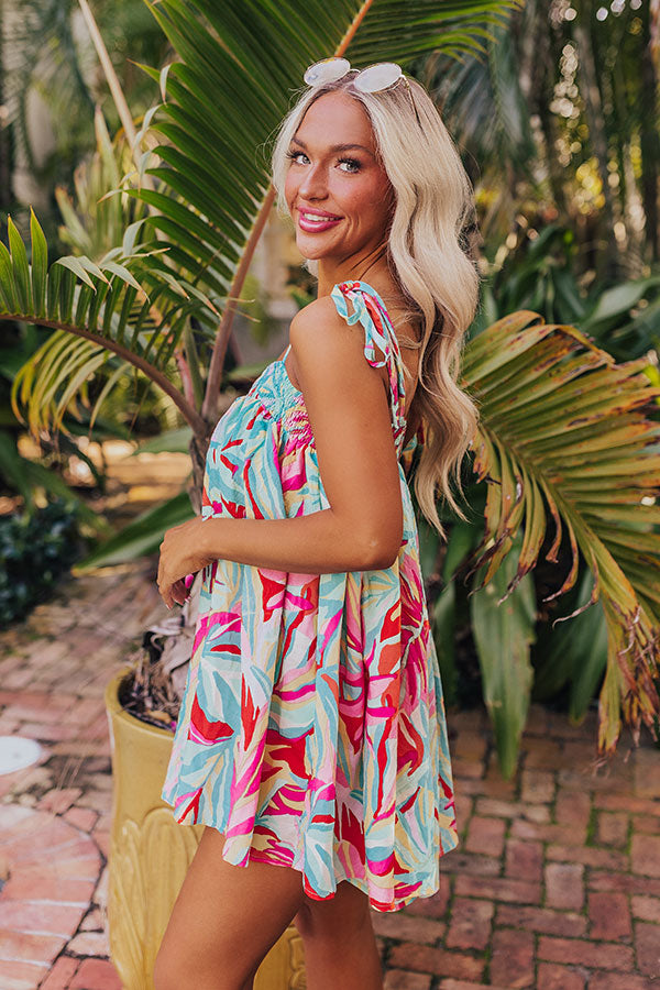 Ultimate Ocean Wave Bloom Romper - Premium Tropical Style