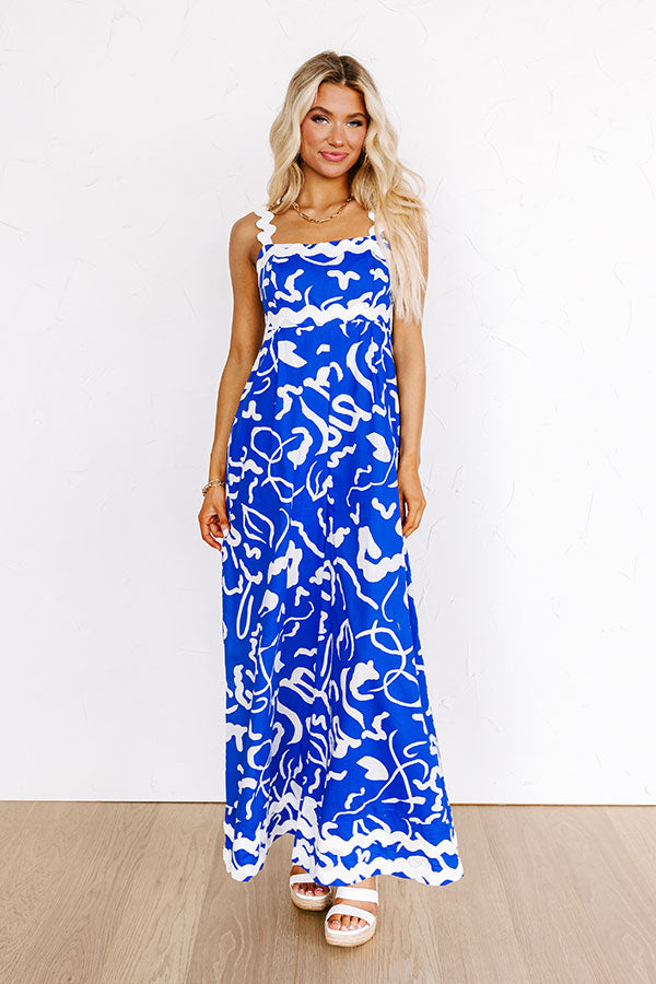 Ultimate Royal Blue Cool Capri Jumpsuit - Chic & Playful Style