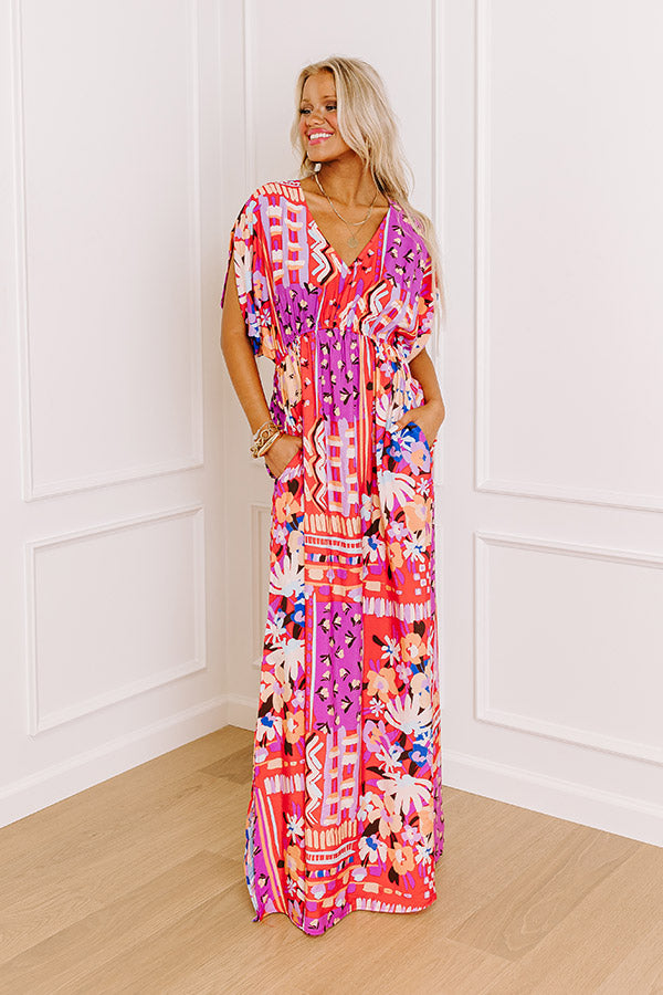 Ultimate Peace and Petals Maxi Dress - Effortless Elegance