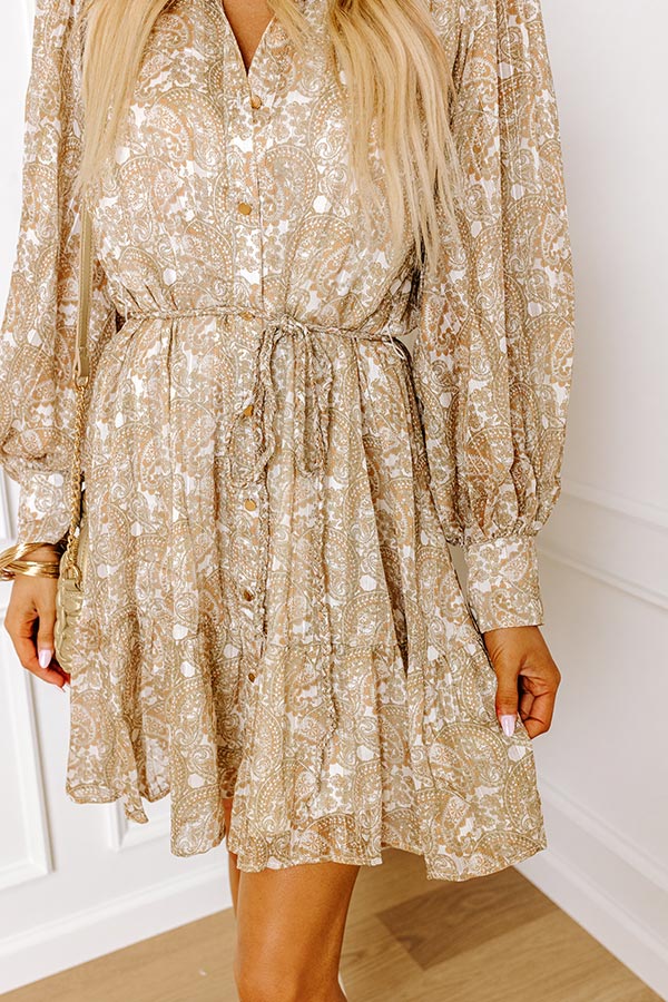 Ultimate Glamour Paisley Mini Dress