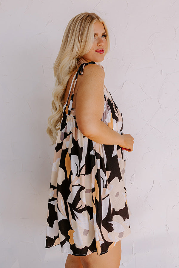 Ultimate Black Curves Bloom Romper