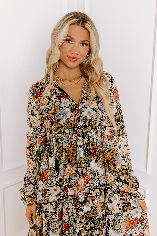 Ultimate Romantic Floral Midi Dress