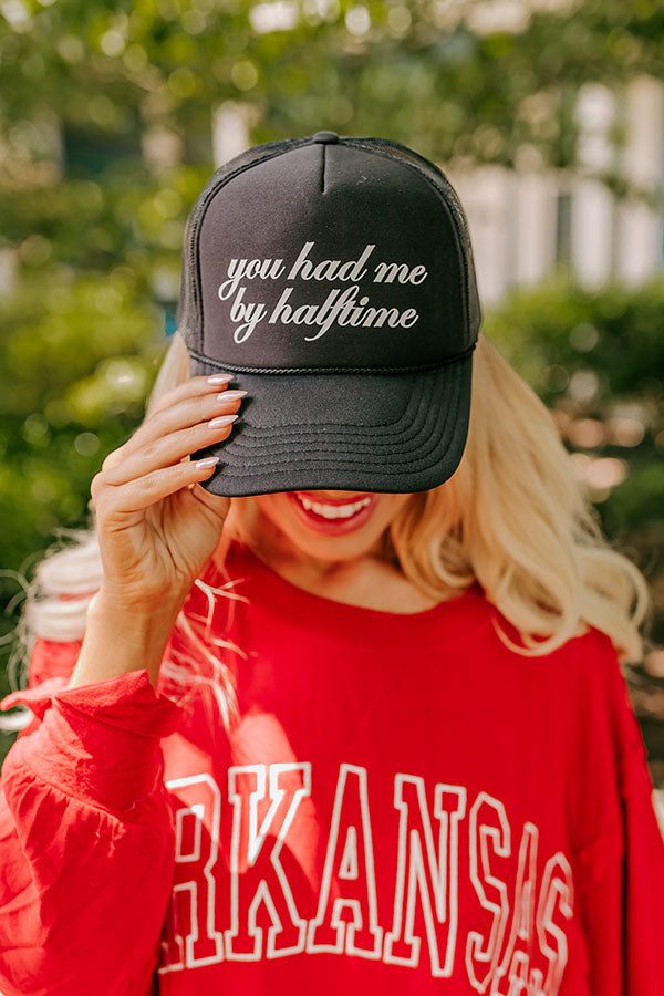 Ultimate Game Day Trucker Hat - 'You Had Me By Halftime' in Black