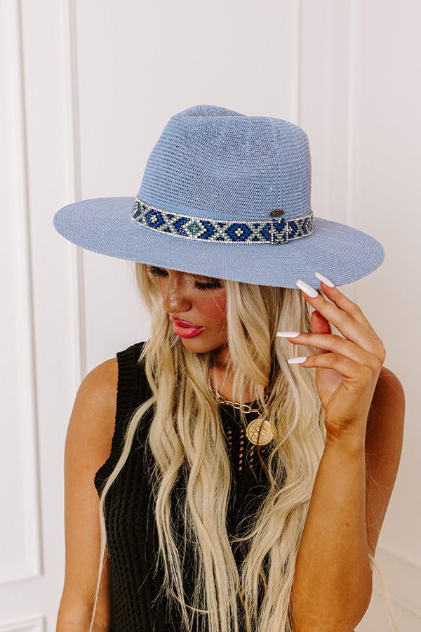 Ultimate Breeze Woven Fedora - Airy Blue | Premium Summer Hat