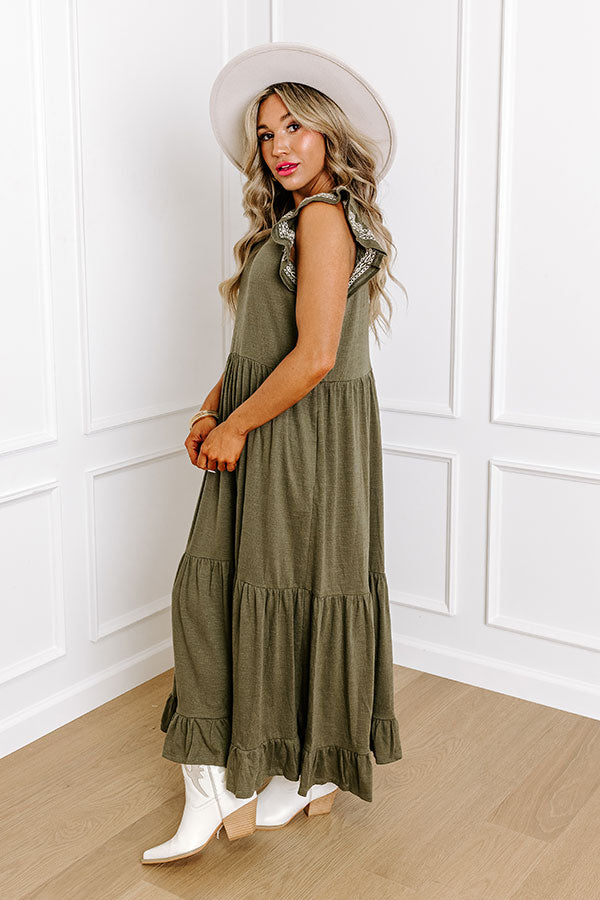 Premium Daybreak Bliss Midi Dress - Ultimate Comfort & Style