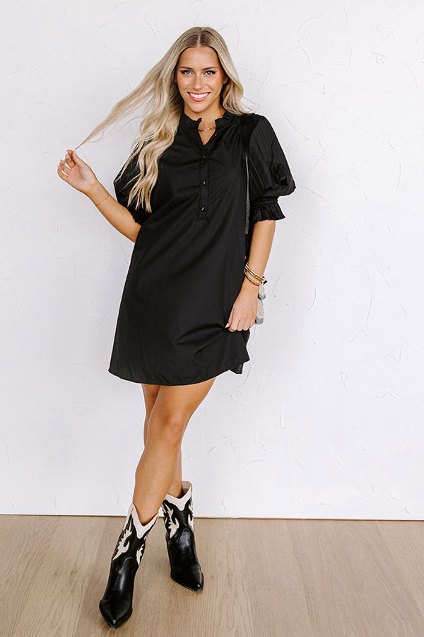 Ultimate Elegance Black Mini Dress