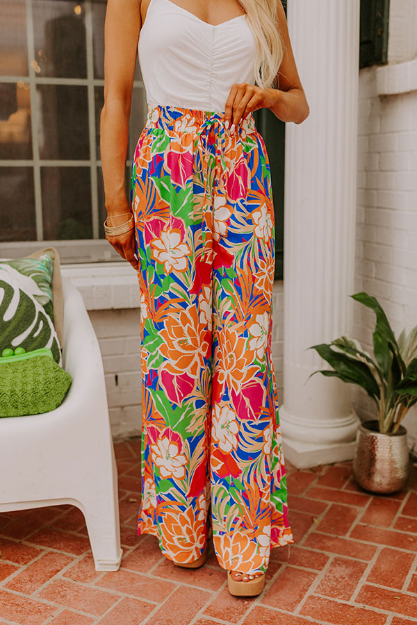 Ultimate Summer Escape: High Waist Floral Wide-Leg Pants