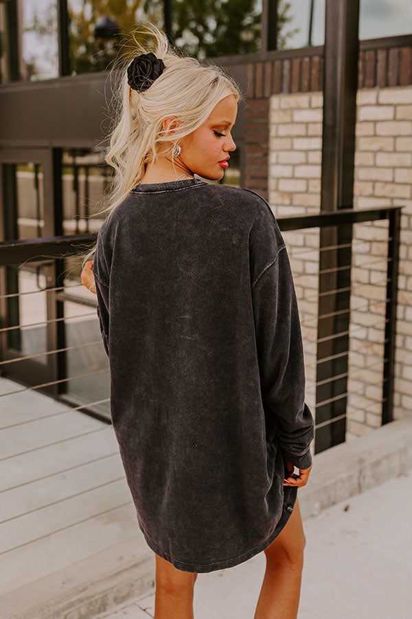 Ultimate Cozy Vintage Sweatshirt Mini Dress - Effortless Style