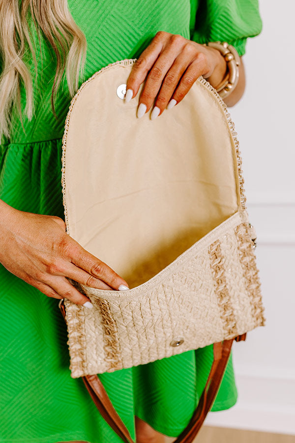 Premium Tropical Straw Woven Clutch - Ultimate Summer Style