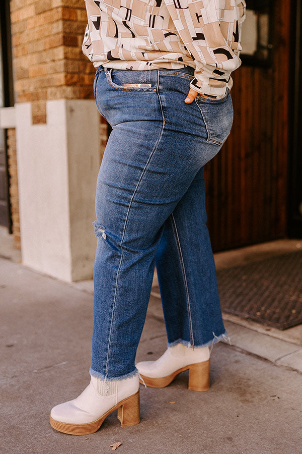 Premium High Waist Relaxed Jeans for Curves by Risen Westley