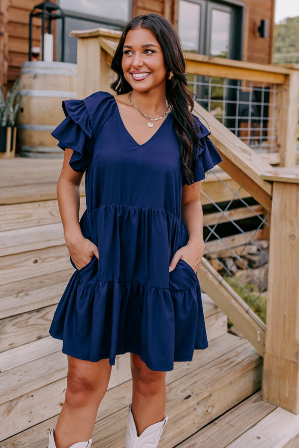 Ultimate Navy Mini Dress - Sharp Witted Style
