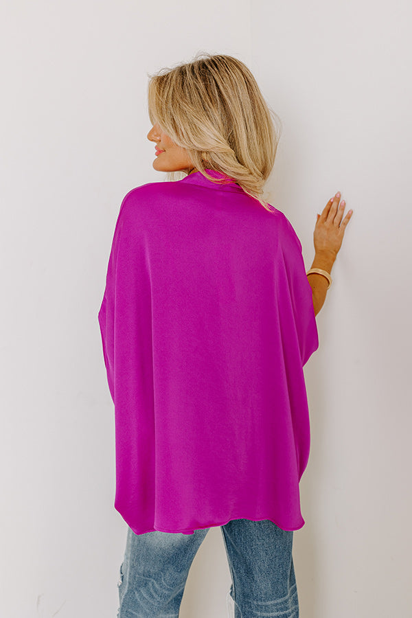 Premium Orchid Surplice Party Top - Ultimate Style for Every Occasion